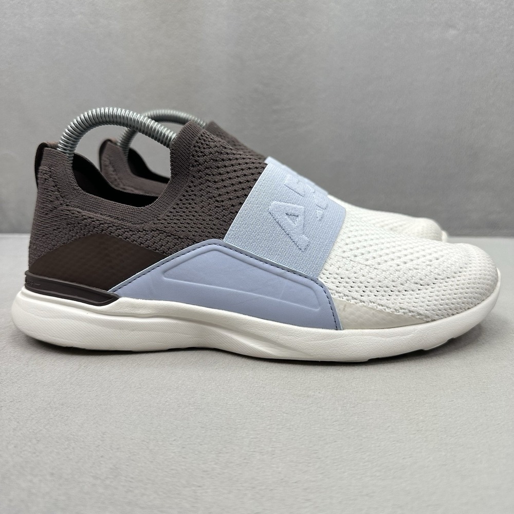 APL Techloom Bliss Womens Size 8 Shoes White / Blue / Brown Athletic Running